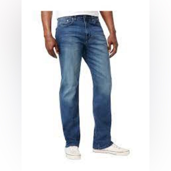 CALVIN KLEIN JEANS Men's Relaxed Straight-Fit Jeans - Picture 1 of 13